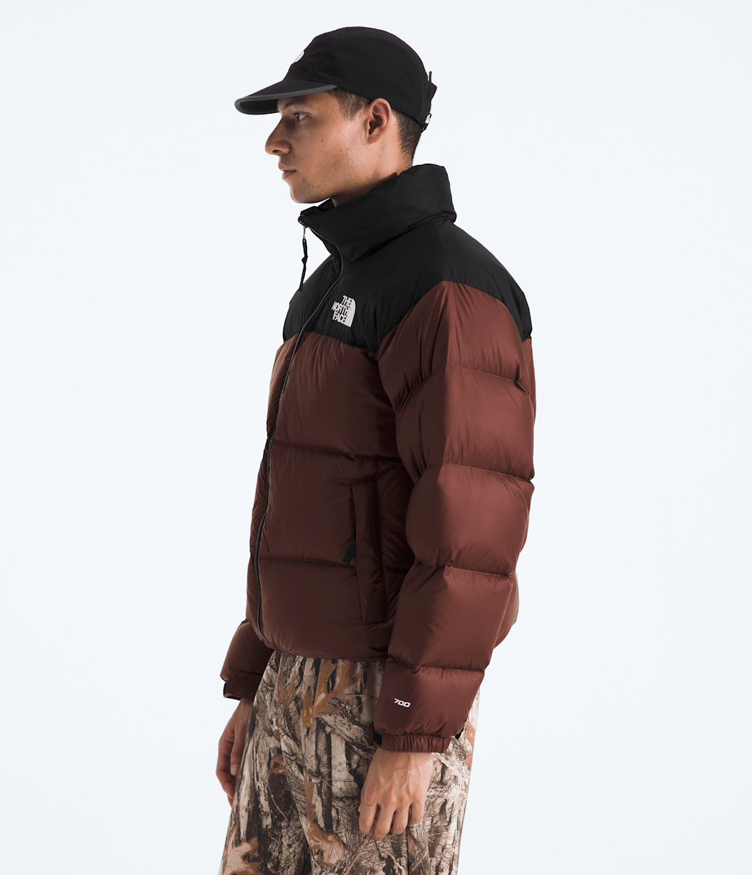 Men’s 1996 Retro Nuptse Jacket - Ember Soil/TNF Black
