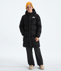 Boys’ & Girls’ Nuptse Long Parka - TNF Black/TNF Black