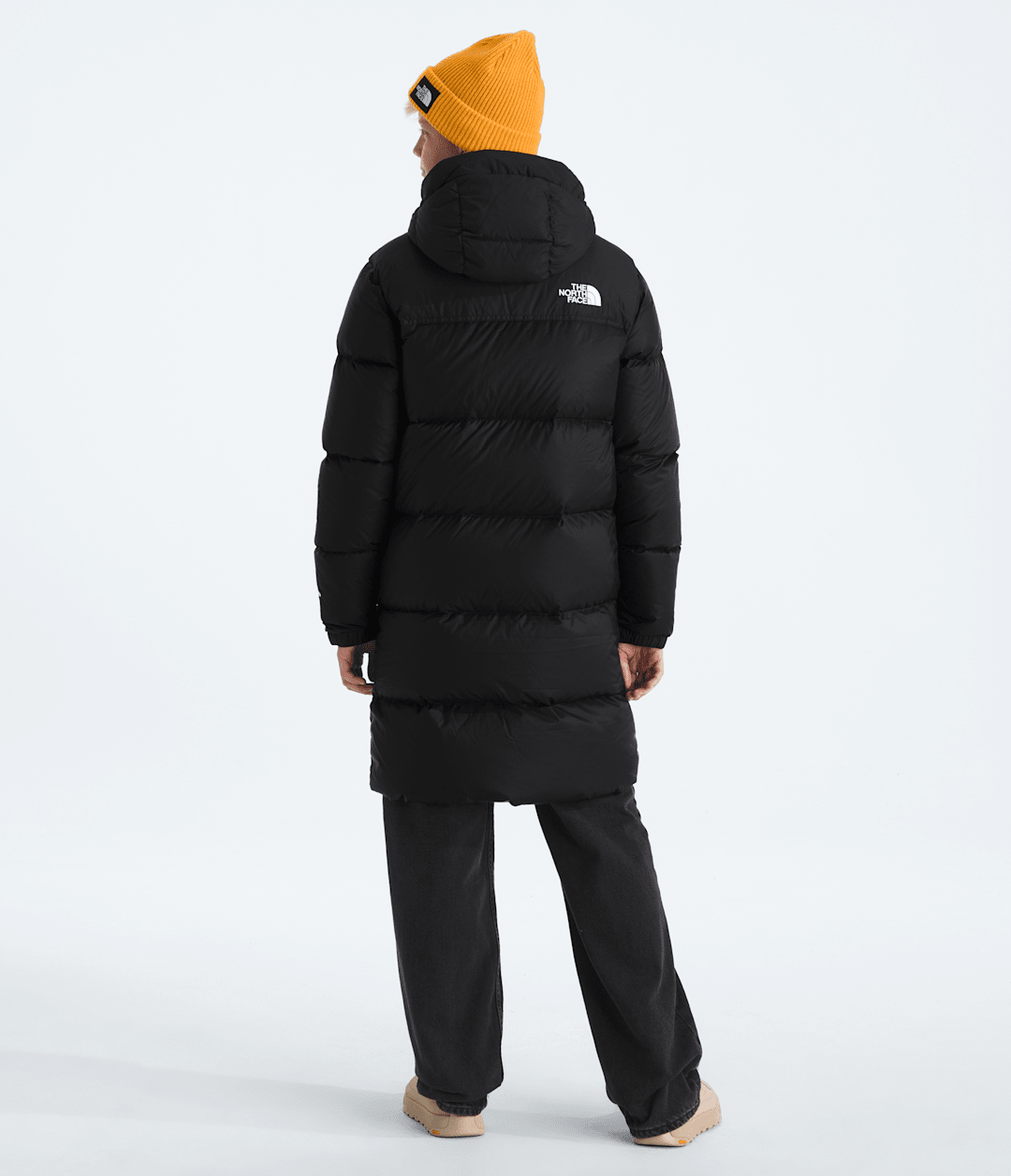 Boys’ & Girls’ Nuptse Long Parka - TNF Black/TNF Black