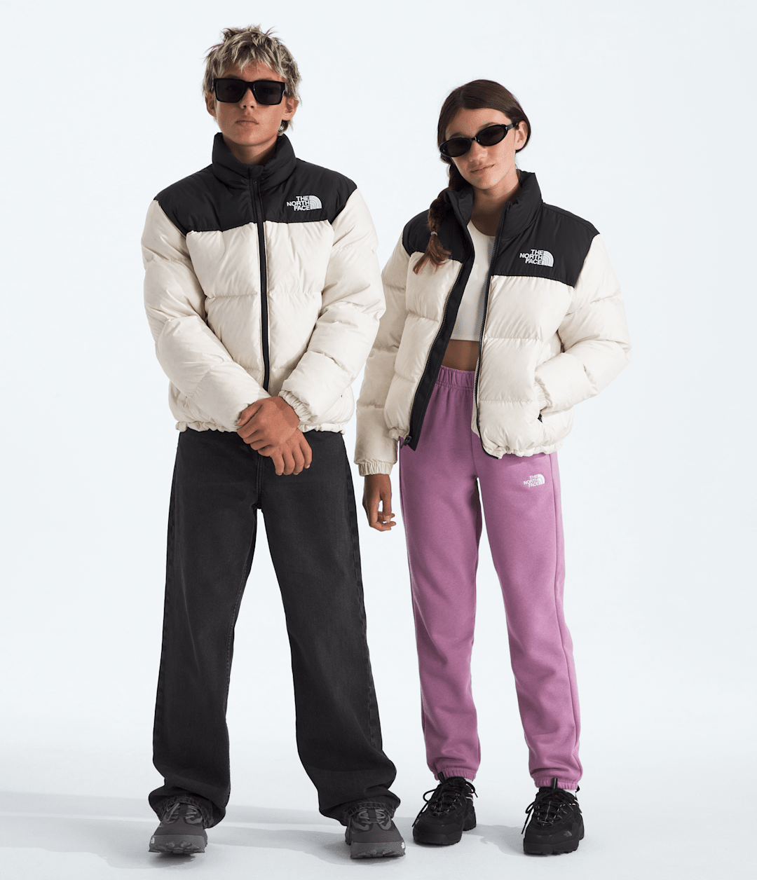 Boys’ & Girls’ 1996 Retro Nuptse Jacket - White Dune