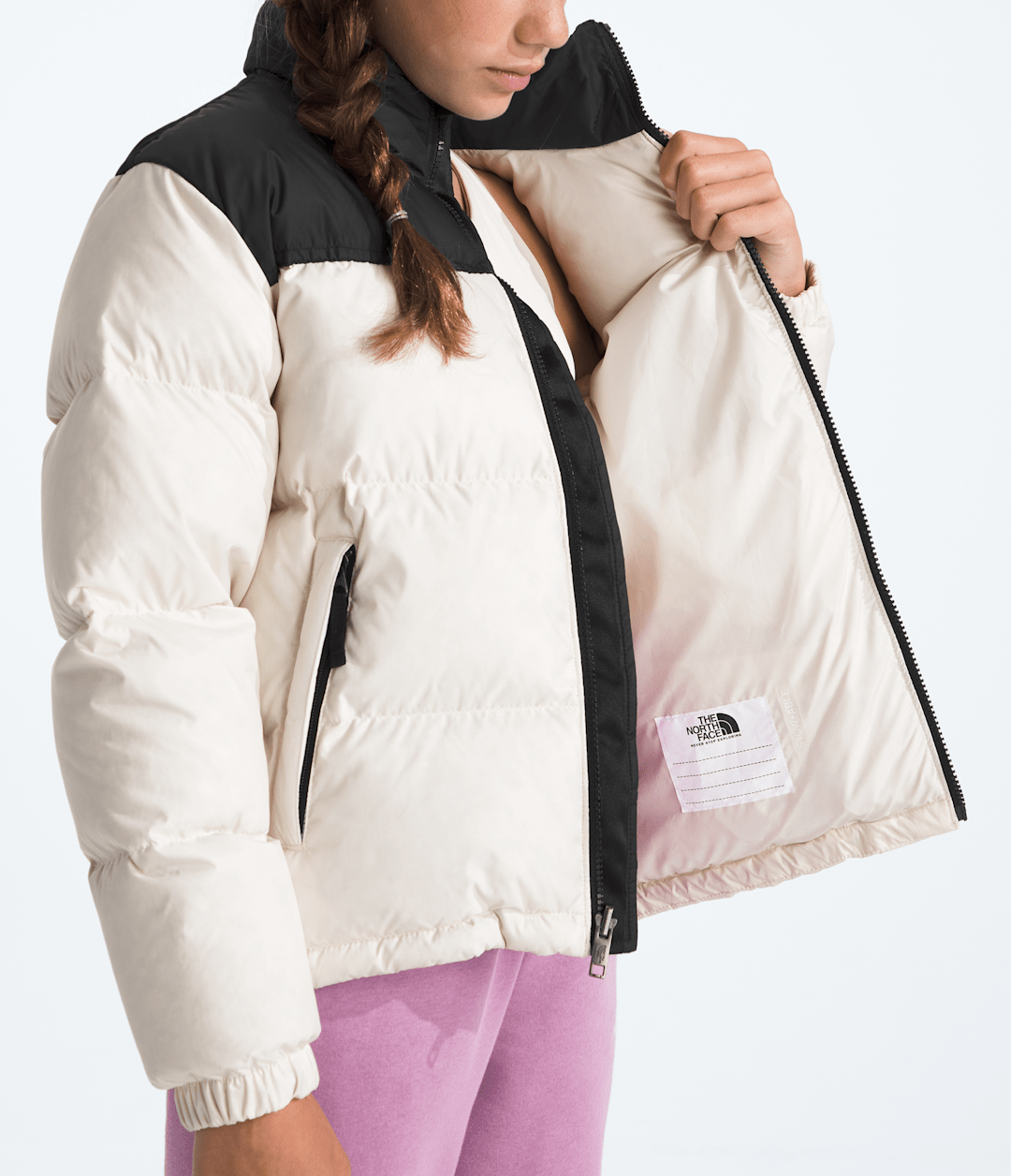 Boys’ & Girls’ 1996 Retro Nuptse Jacket - White Dune