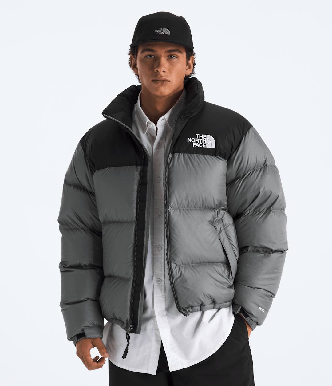 Men’s 1996 Retro Nuptse Jacket - Smoked Pearl/TNF Black