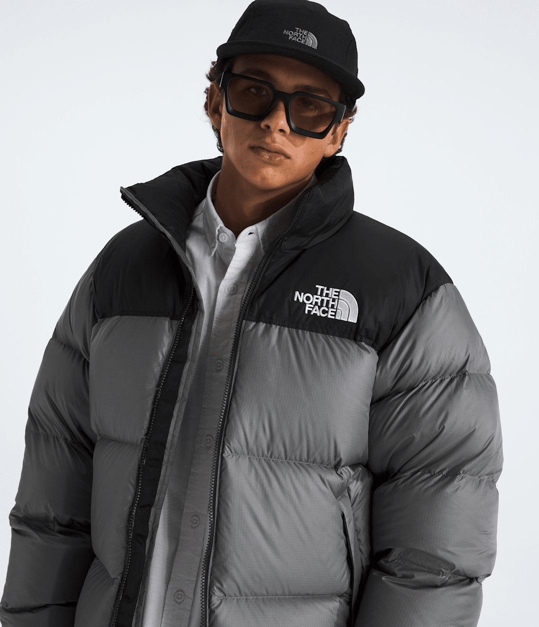Men’s 1996 Retro Nuptse Jacket - Smoked Pearl/TNF Black