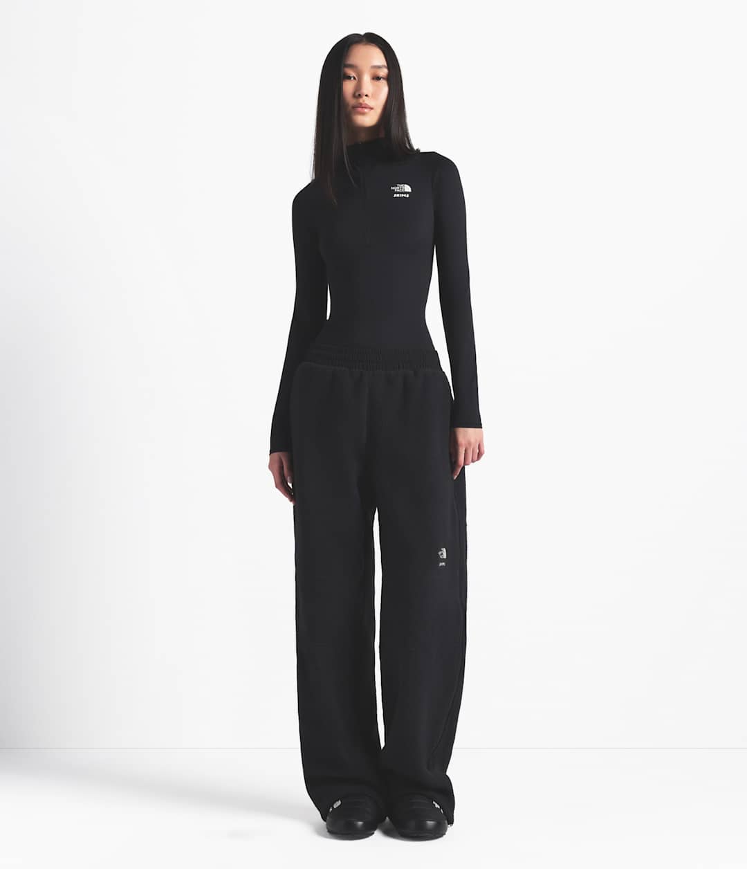 The North Face X SKIMS 1995 Denali Fleece Straight Leg Pant - Sk Onyx