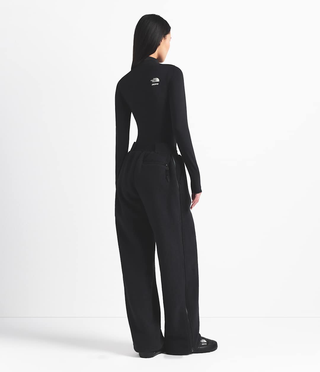 The North Face X SKIMS 1995 Denali Fleece Straight Leg Pant - Sk Onyx