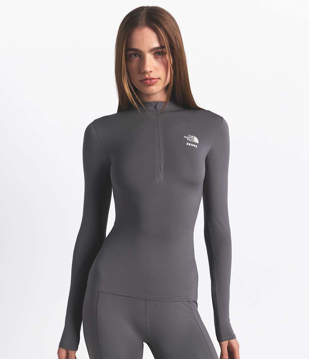 The North Face X SKIMS Women's Refina Long Sleeve Top - Sk Gunmetal