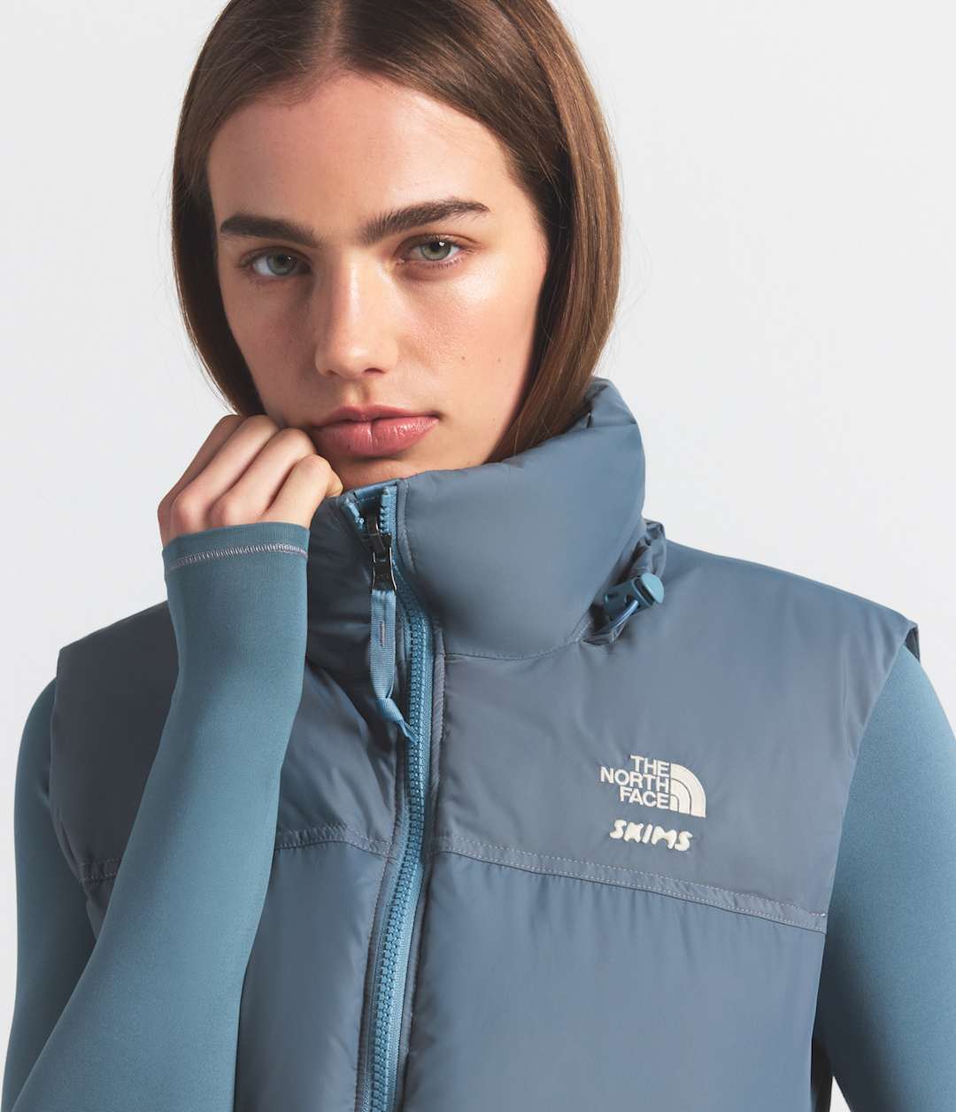 The North Face X SKIMS 1996 Nuptse Vest - Sk Kyanite
