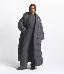 The North Face X SKIMS Women's Nuptse Wrap Parka - Sk Gunmetal