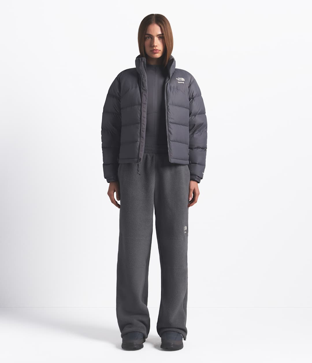 The North Face X SKIMS 1995 Denali Fleece Straight Leg Pant - Sk Gunmetal