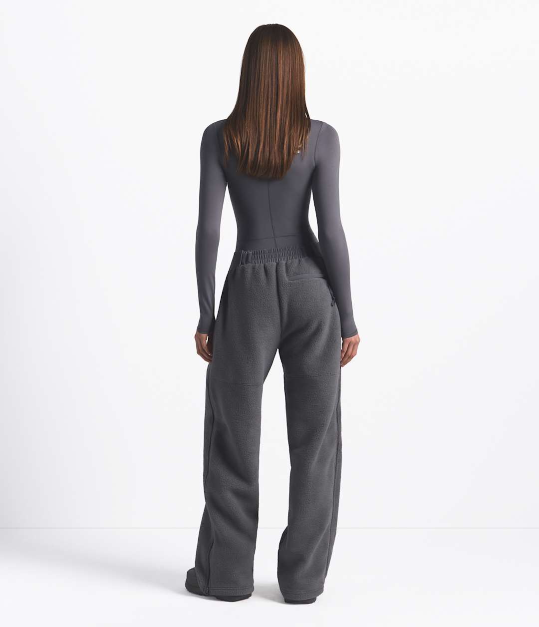 The North Face X SKIMS 1995 Denali Fleece Straight Leg Pant - Sk Gunmetal