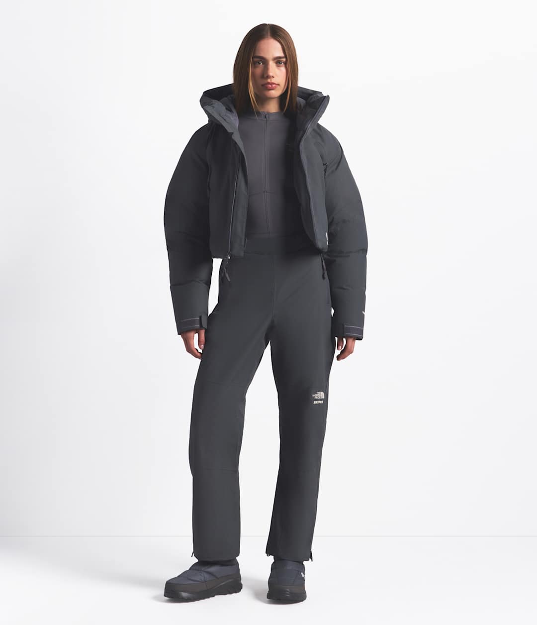 The North Face X SKIMS Women's Insulated Shell Jacket - Sk Gunmetal