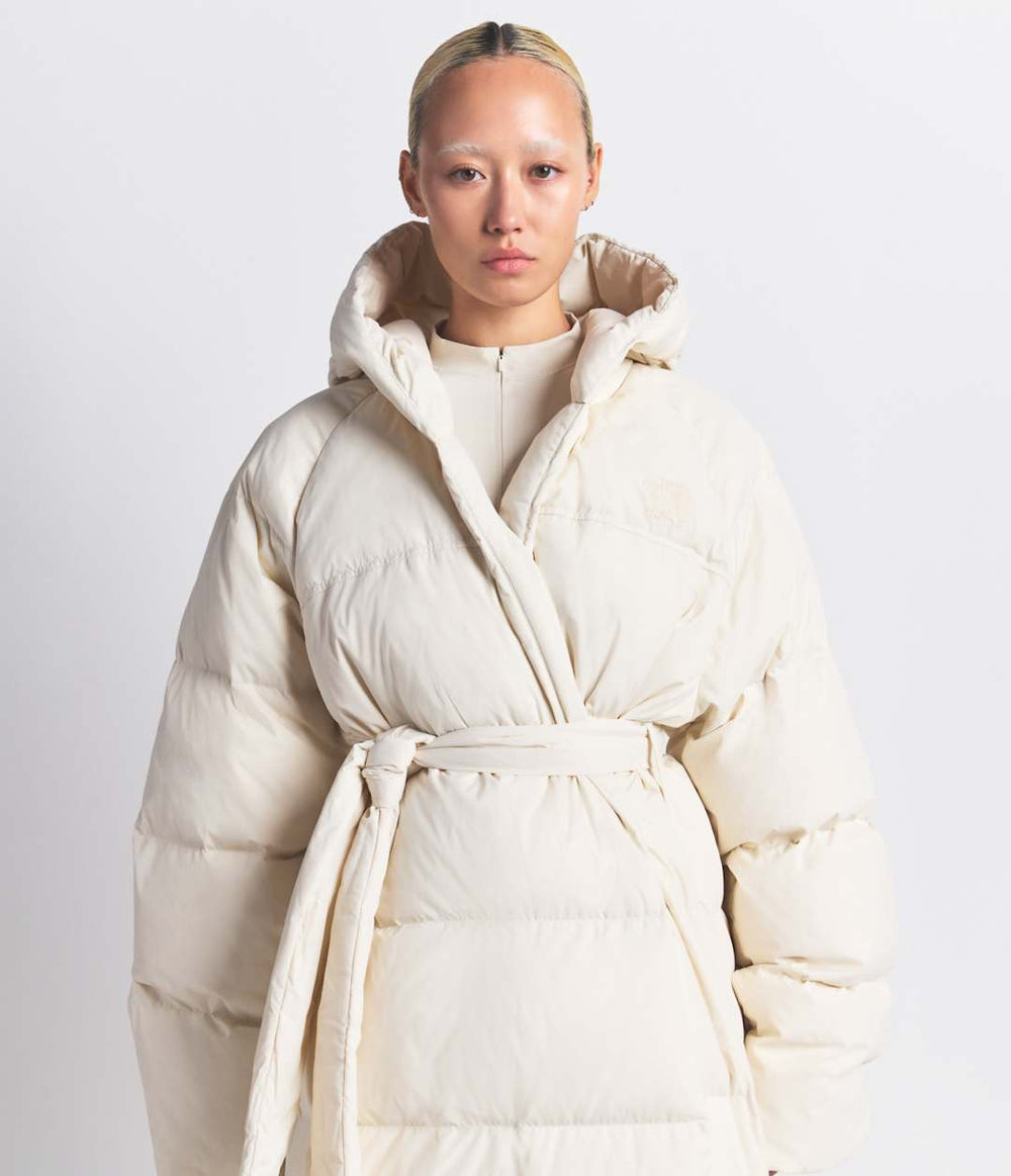 The North Face X SKIMS Women's Nuptse Wrap Parka - Sk Bone