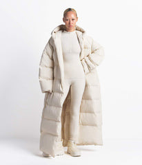 The North Face X SKIMS Women's Nuptse Wrap Parka - Sk Bone