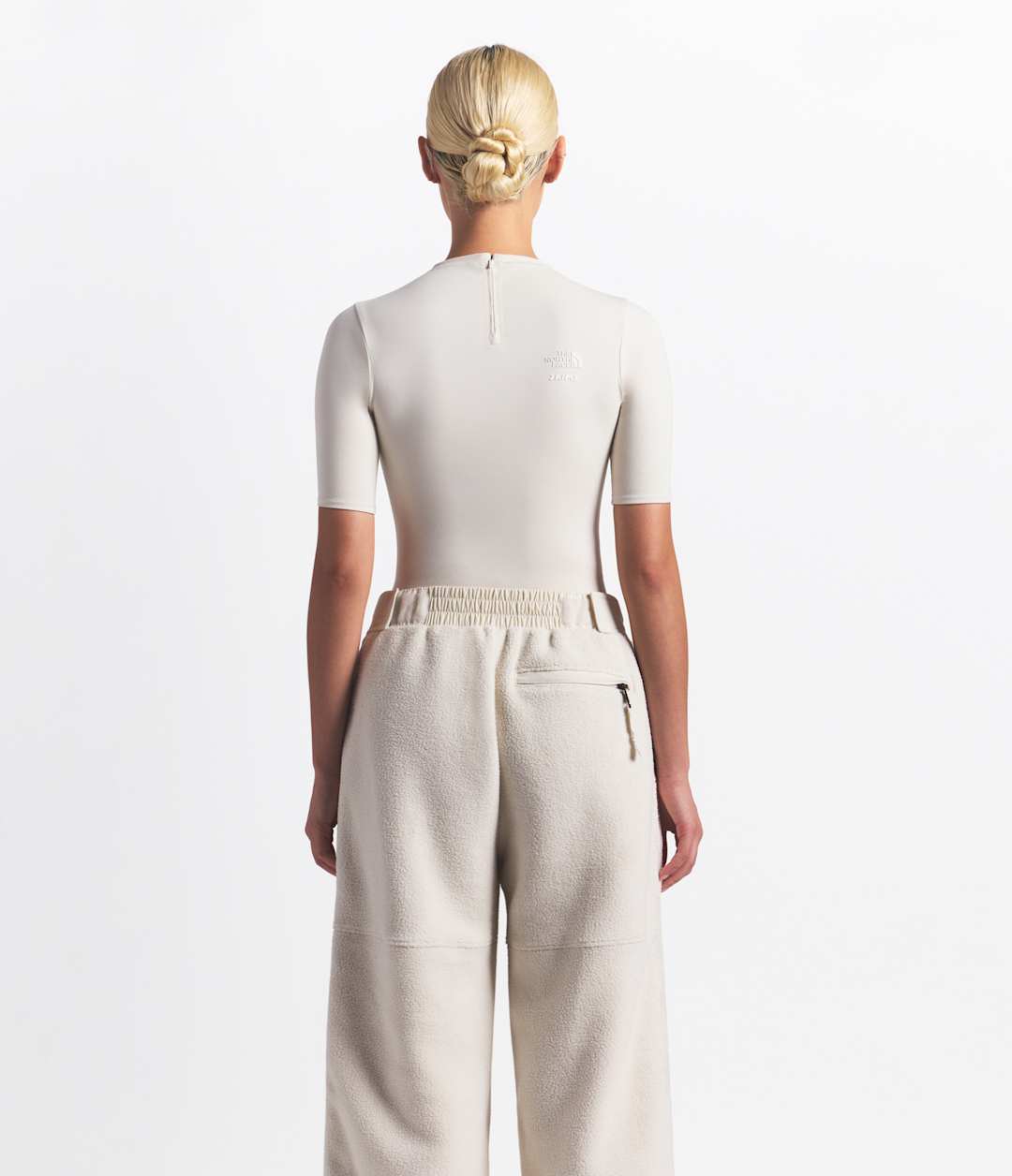 The North Face X SKIMS 1995 Denali Fleece Straight Leg Pant - Sk Bone