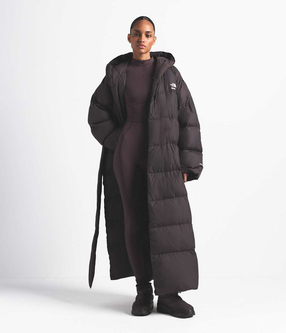 The North Face X SKIMS Women's Nuptse Wrap Parka - Sk Phoenix