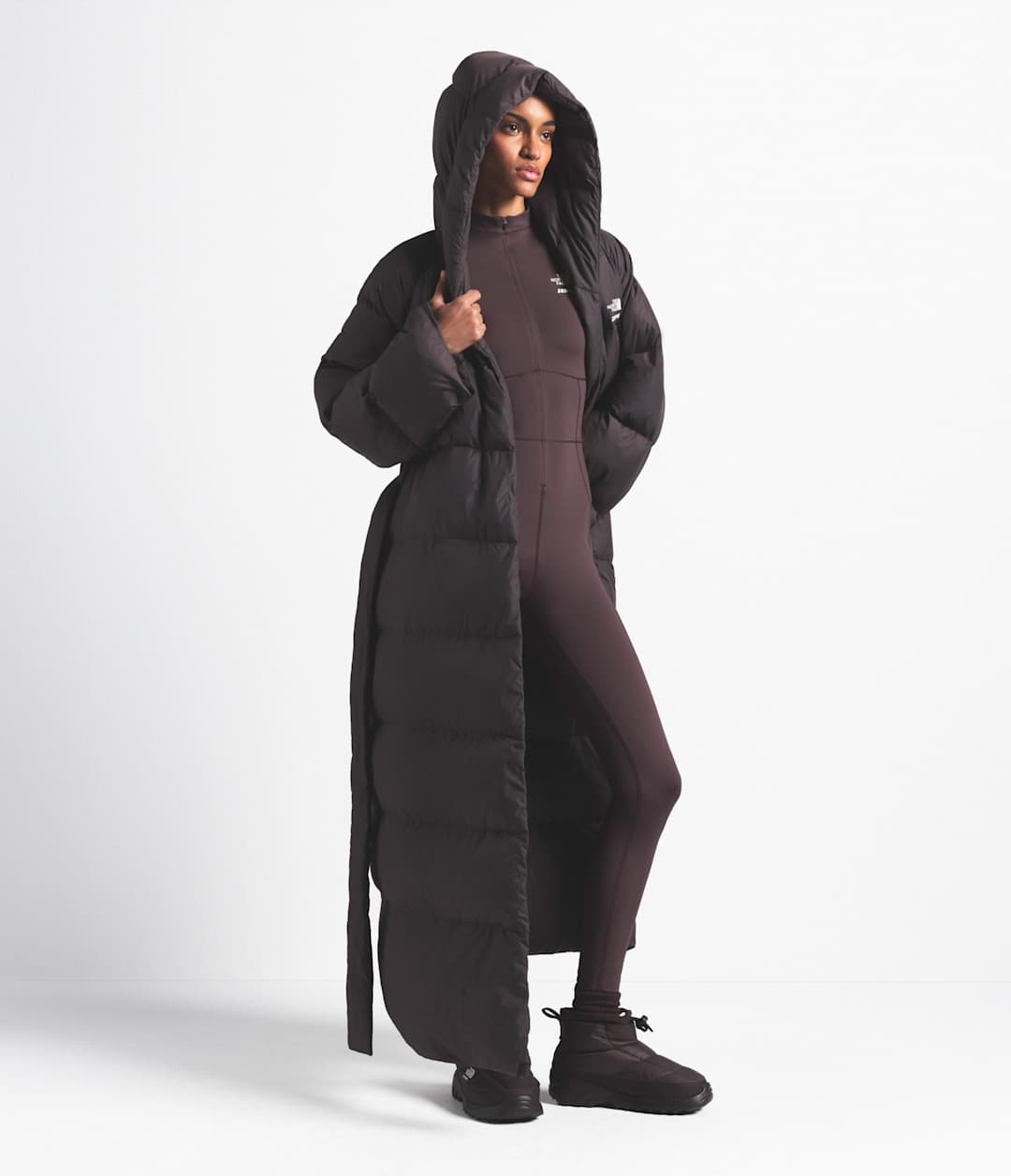 The North Face X SKIMS Women's Nuptse Wrap Parka - Sk Phoenix