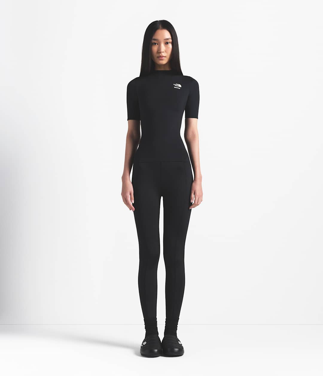 The North Face X SKIMS Women's Refina Short Sleeve Top - Sk Onyx