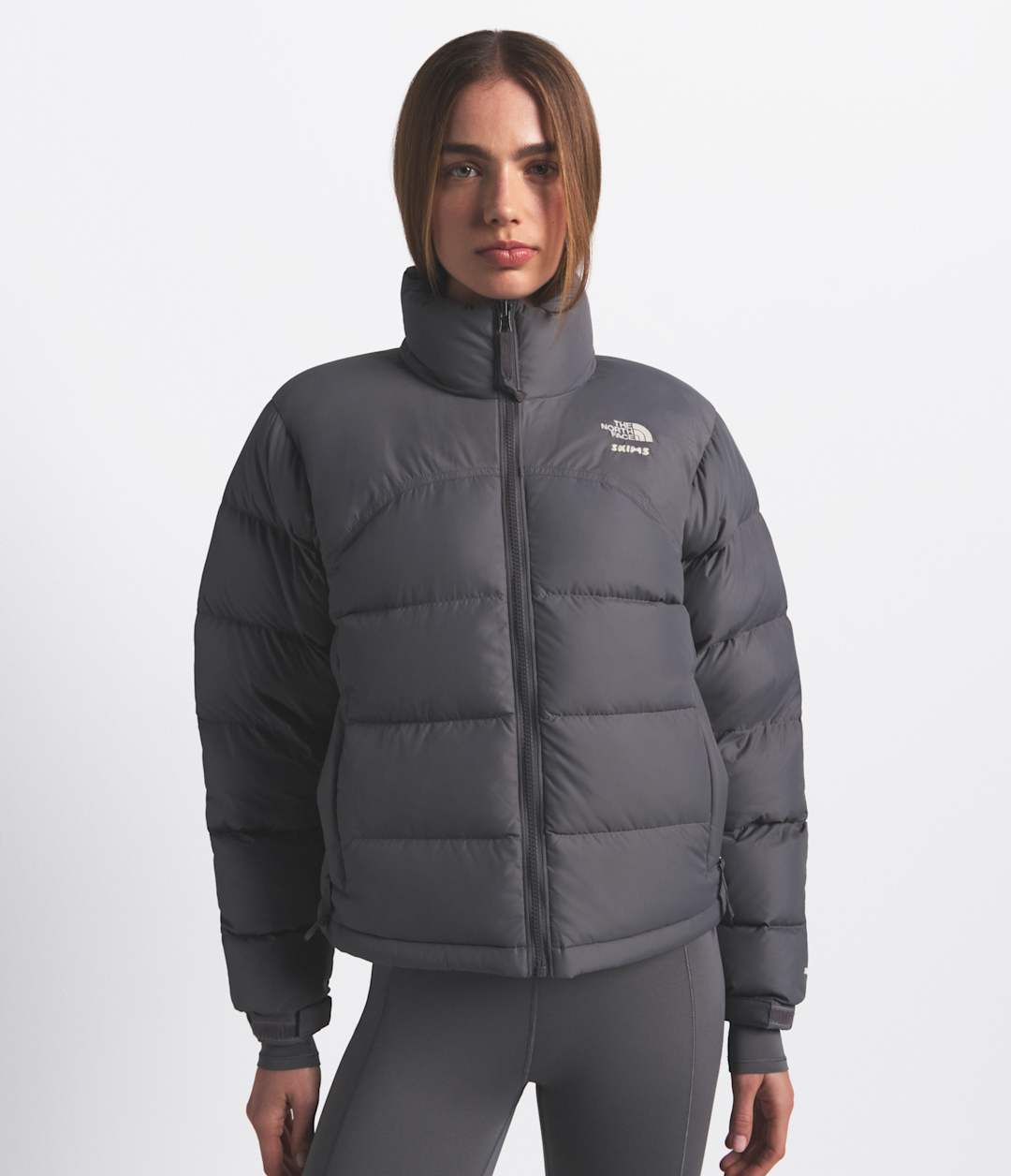 The North Face X SKIMS Women's 2000 Retro Nuptse Jacket - Sk Gunmetal