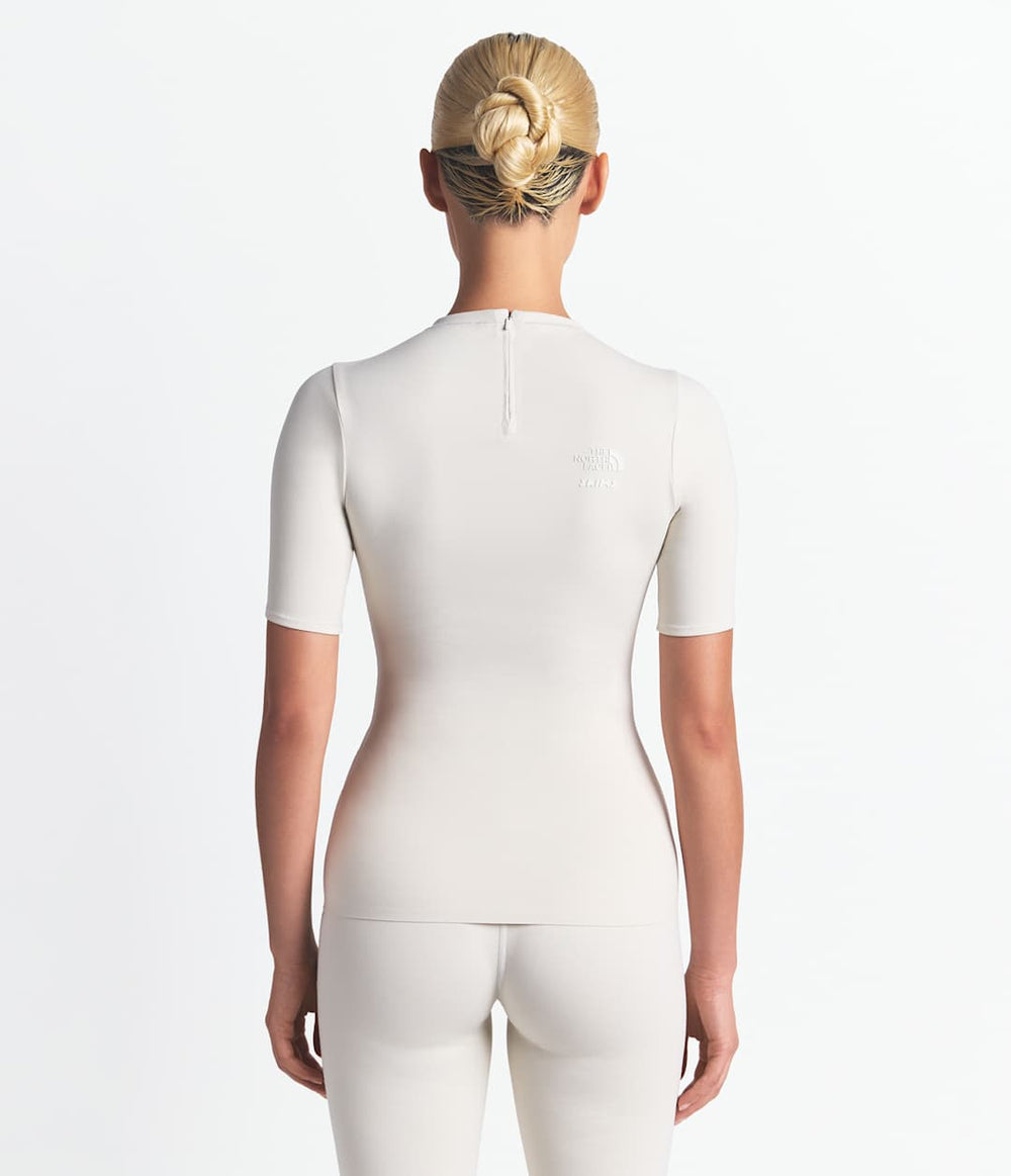 The North Face X SKIMS Women's Refina Short Sleeve Top - Sk Bone