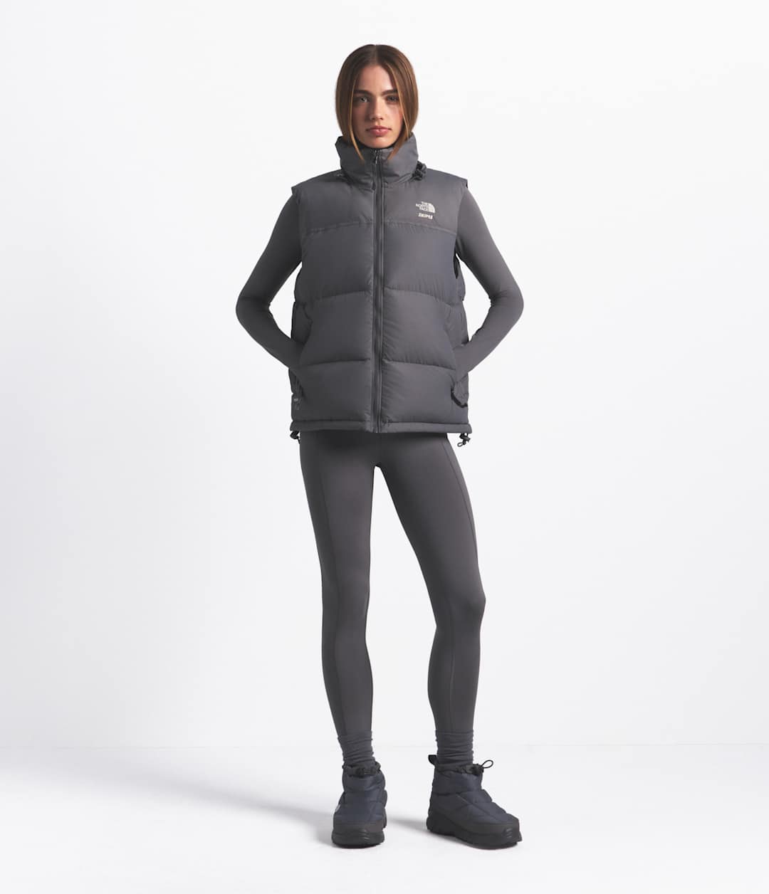 The North Face X SKIMS 1996 Nuptse Vest - Sk Gunmetal