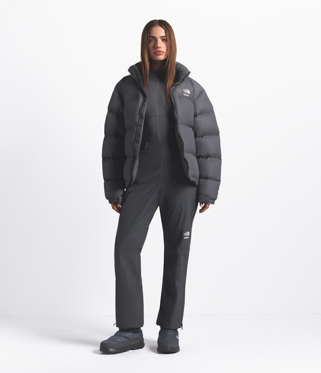The North Face X SKIMS 1996 Nuptse Jacket - Sk Gunmetal