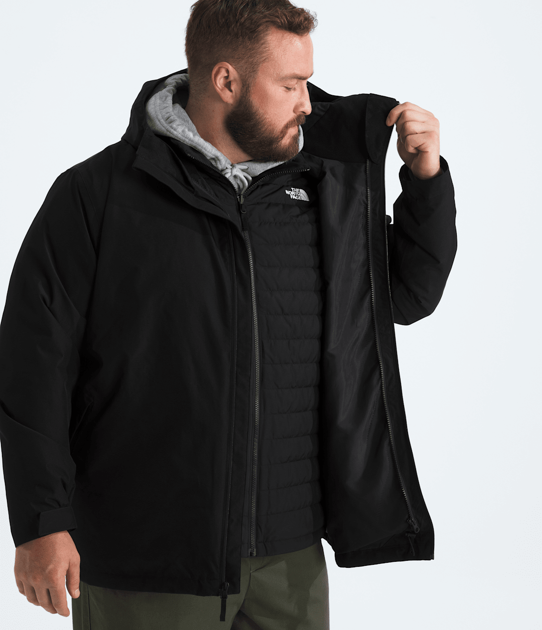 Men’s Big Carto Mono Triclimate® Hooded Jacket - TNF Black