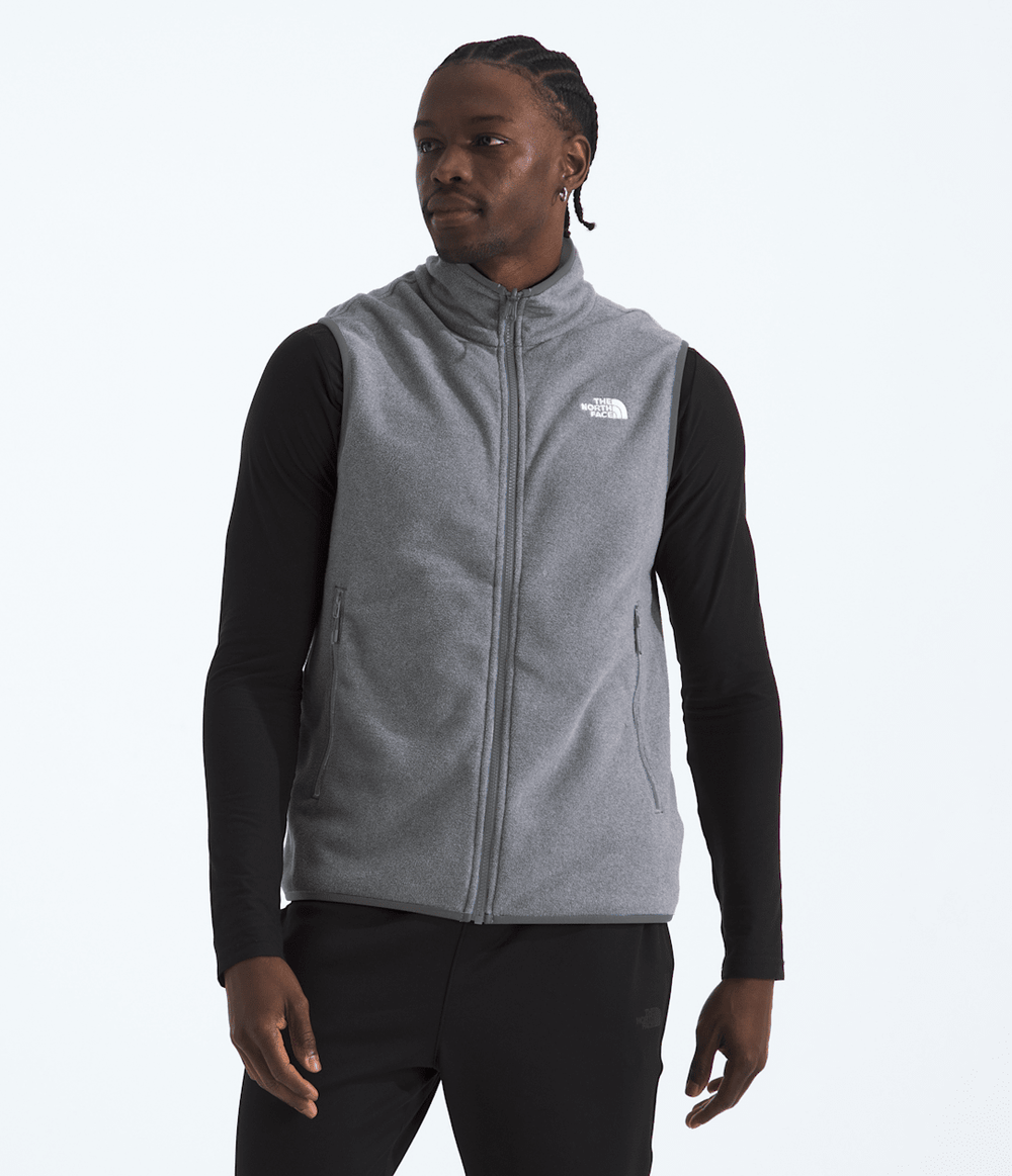 Men’s Glacier Fleece Vest - TNF Mid Grey Heather