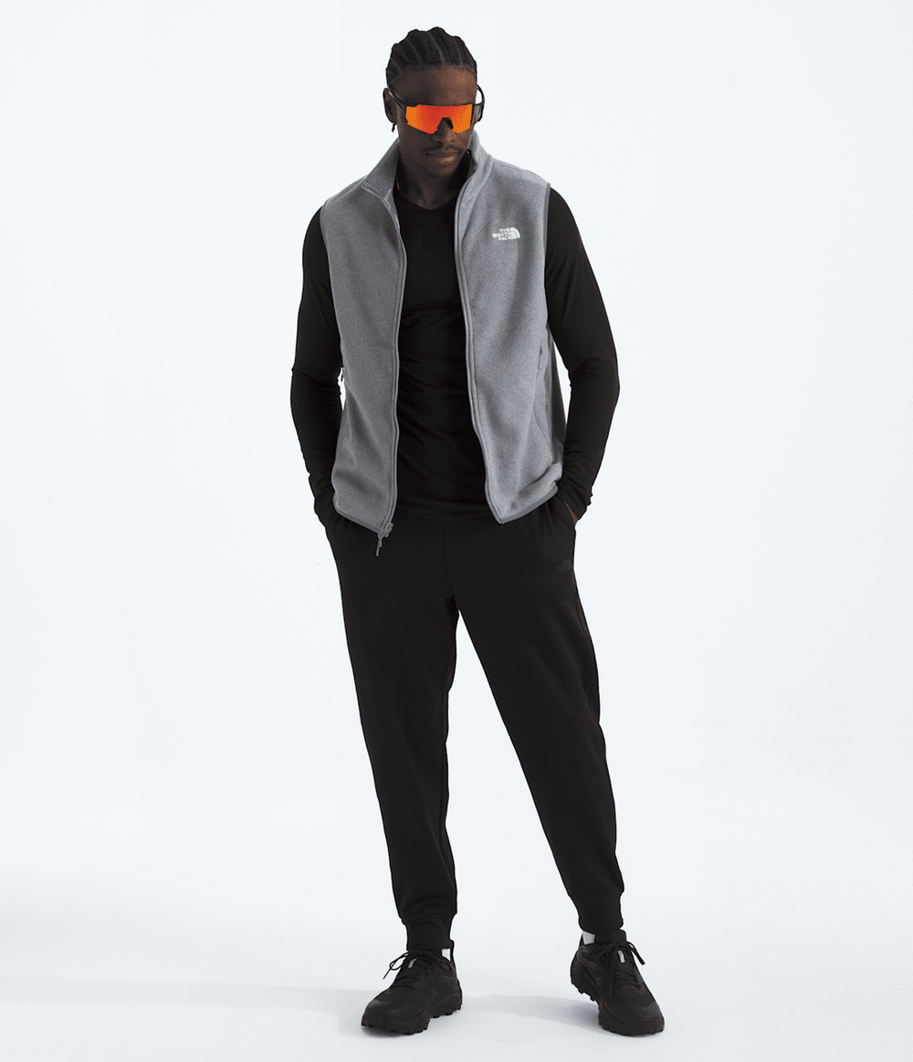Men’s Glacier Fleece Vest - TNF Mid Grey Heather
