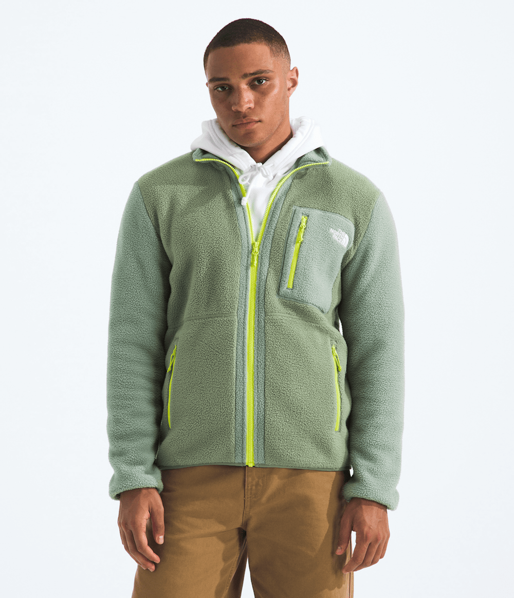 Men’s Yumiori Full-Zip Jacket - Bark Mist/Slate Moss/Fizz Lime