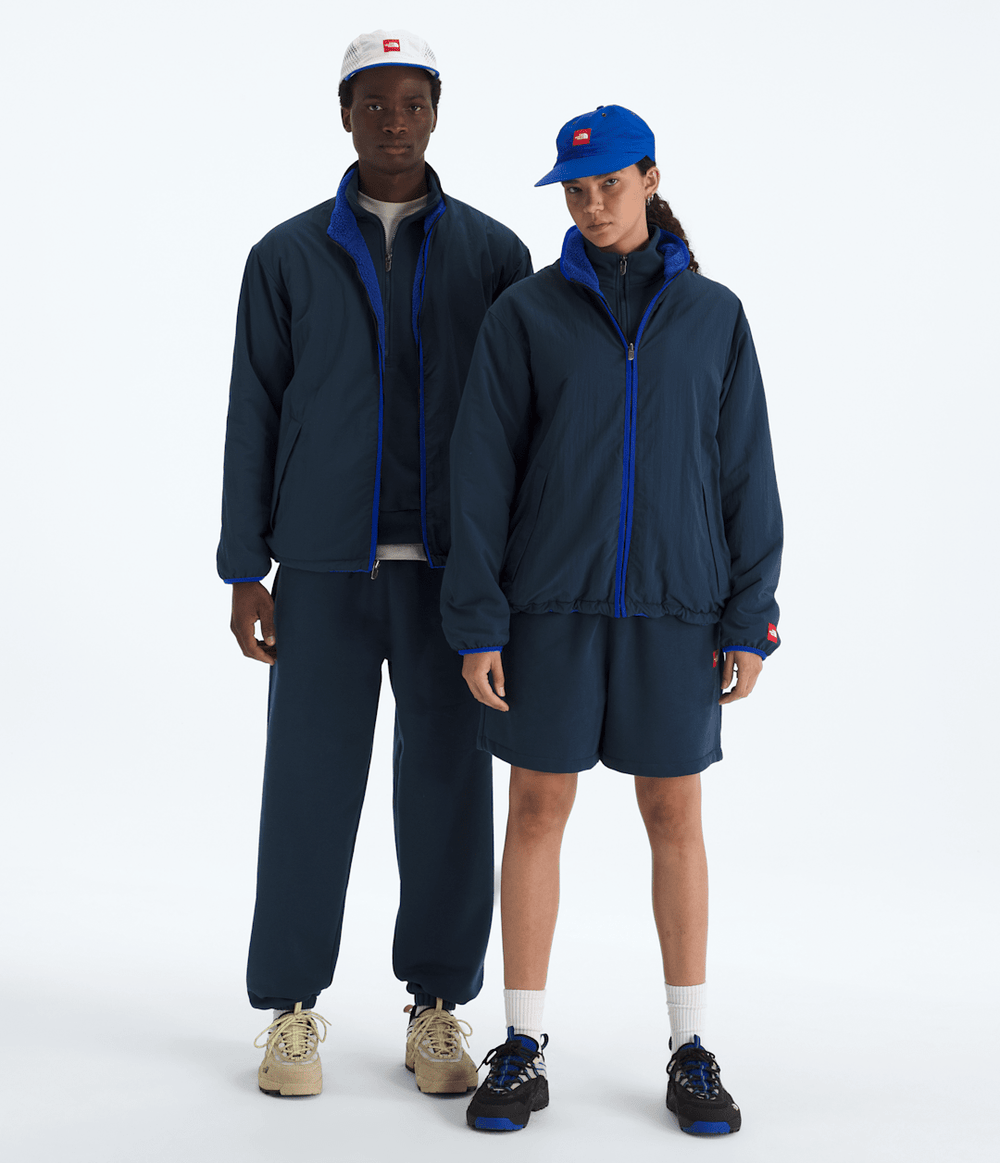 Men’s TNF™ Red Box Reversible Fleece Jacket - Summit Navy-Tnf Blue