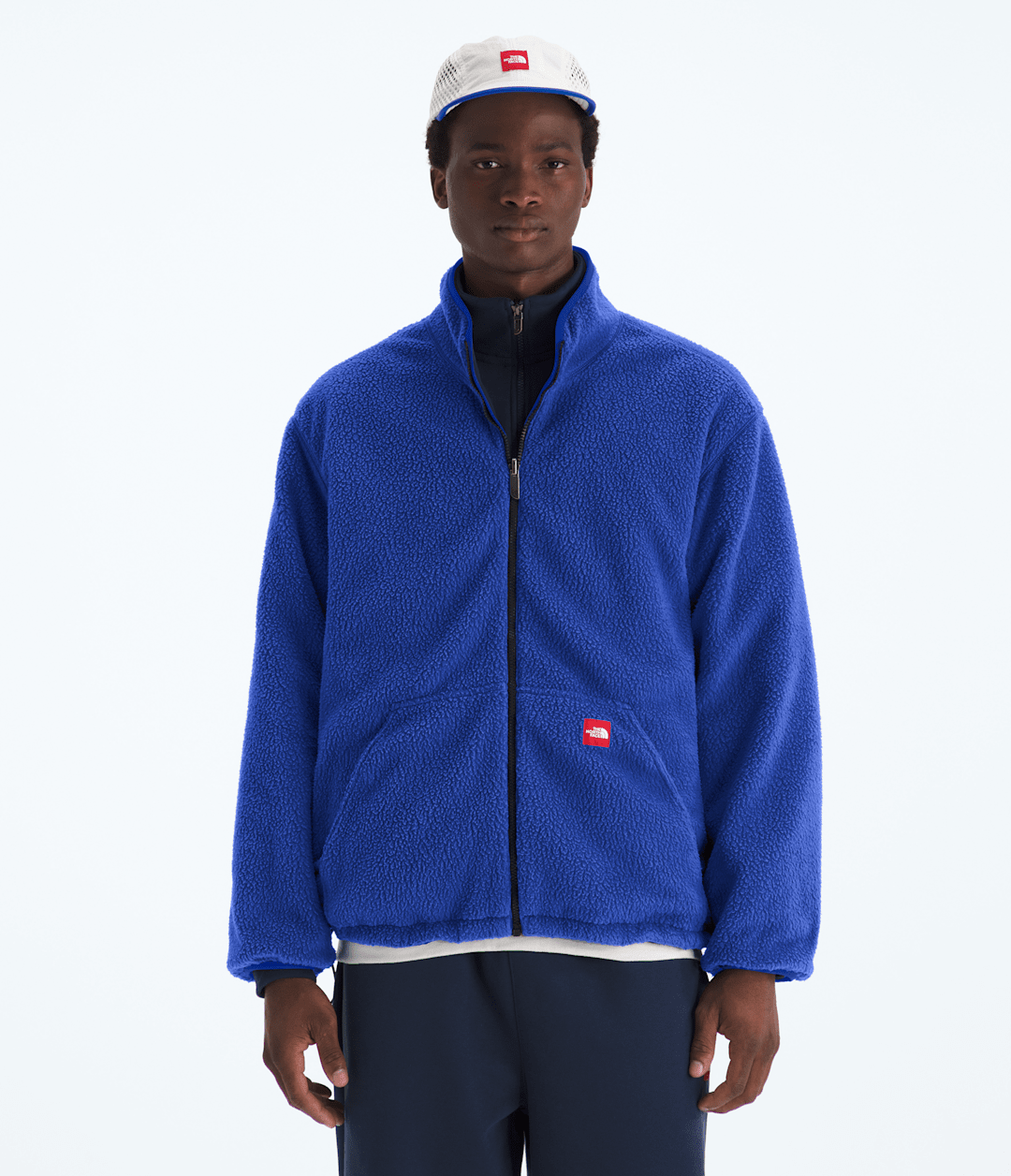 Men’s TNF™ Red Box Reversible Fleece Jacket - Summit Navy-Tnf Blue