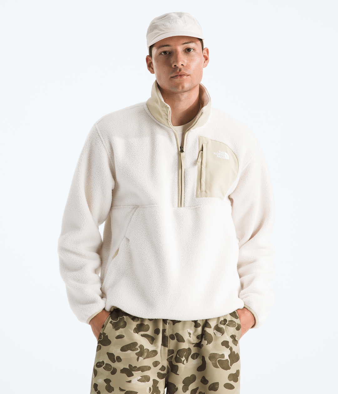 Men’s Yumiori Off Peak ½-Zip Jacket - White Dune/Desert Stone