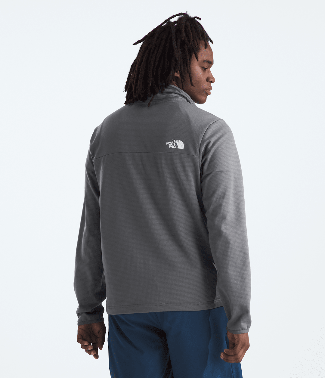 Men’s Cedar Trail Grid Fleece ¼-Zip - Smoked Pearl