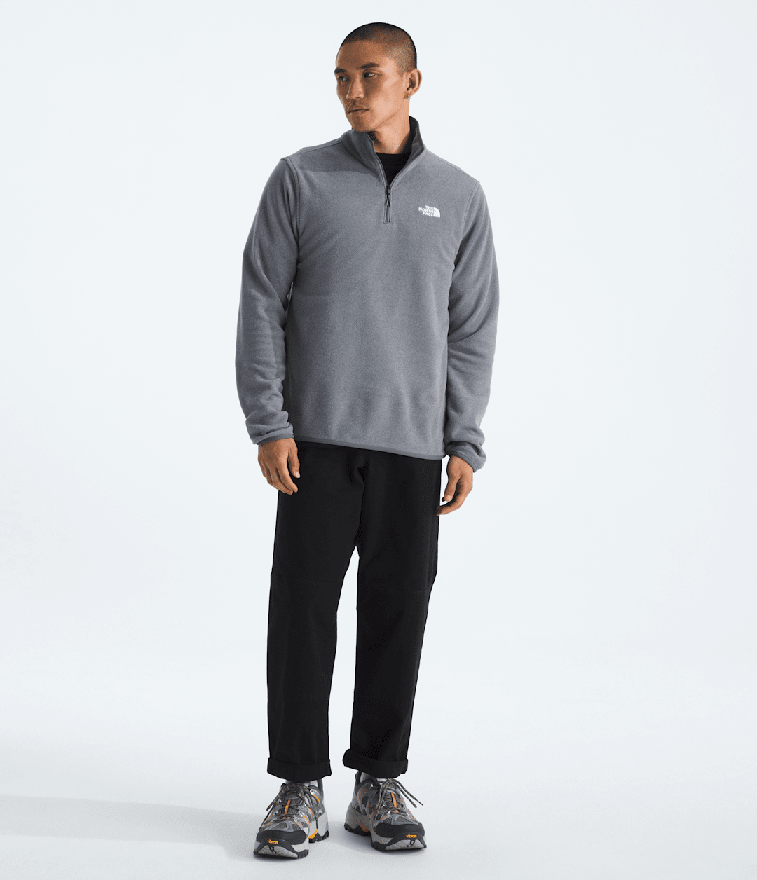 Men’s Glacier Fleece ¼-Zip Jacket - TNF Mid Grey Heather