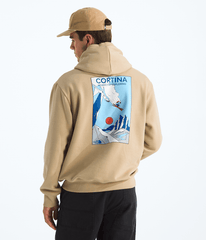 Unisex Mountain Celebration Relaxed Hoodie—Graphic - Khaki Stone