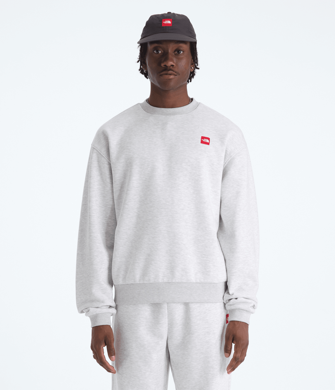 Men’s TNF™ Red Box Crew - TNF Classic Grey Heather