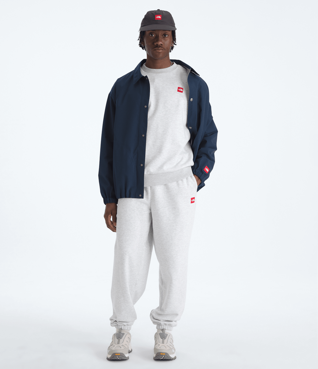 Men’s TNF™ Red Box Crew - TNF Classic Grey Heather