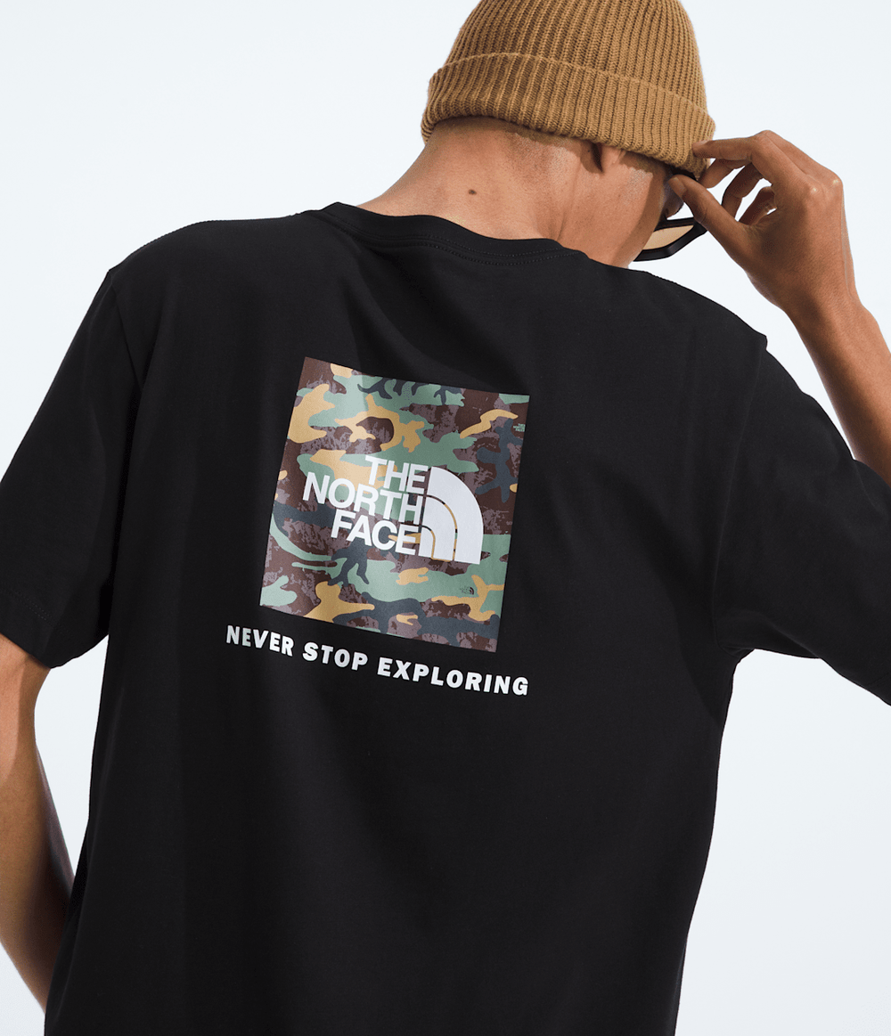 Men’s Evolution Box Camo Fill Short-Sleeve Tee—Graphic - TNF Black