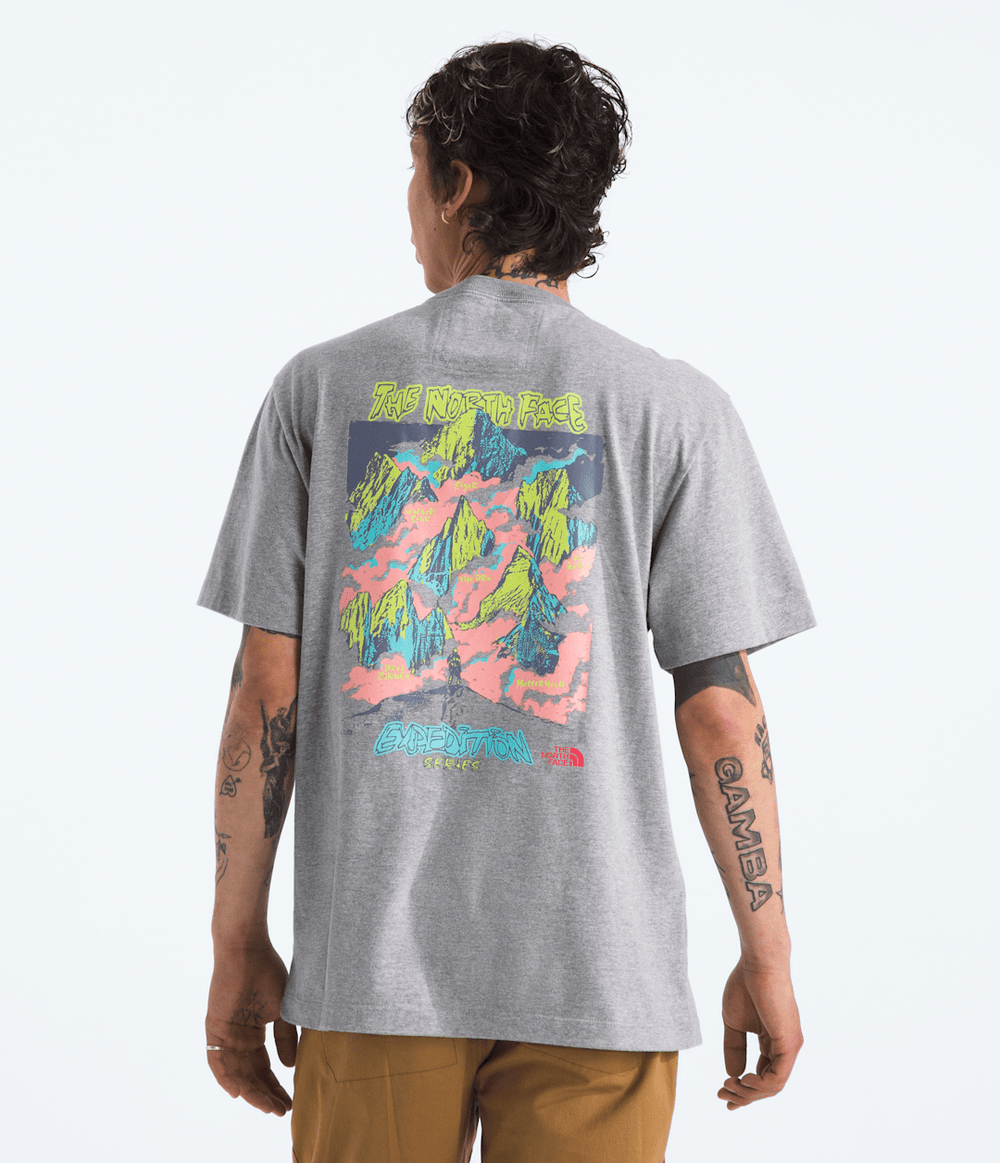 Men’s TNF™ Essential Expedition Series Short-Sleeve Tee—Graphic - TNF Pale Grey Heather