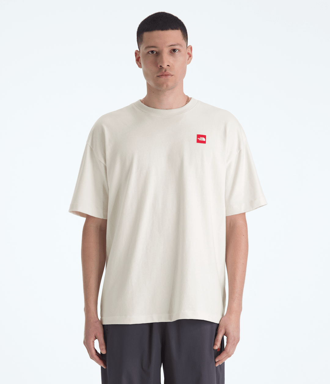 Men’s TNF™ Red Box Short-Sleeve Tee - White Dune