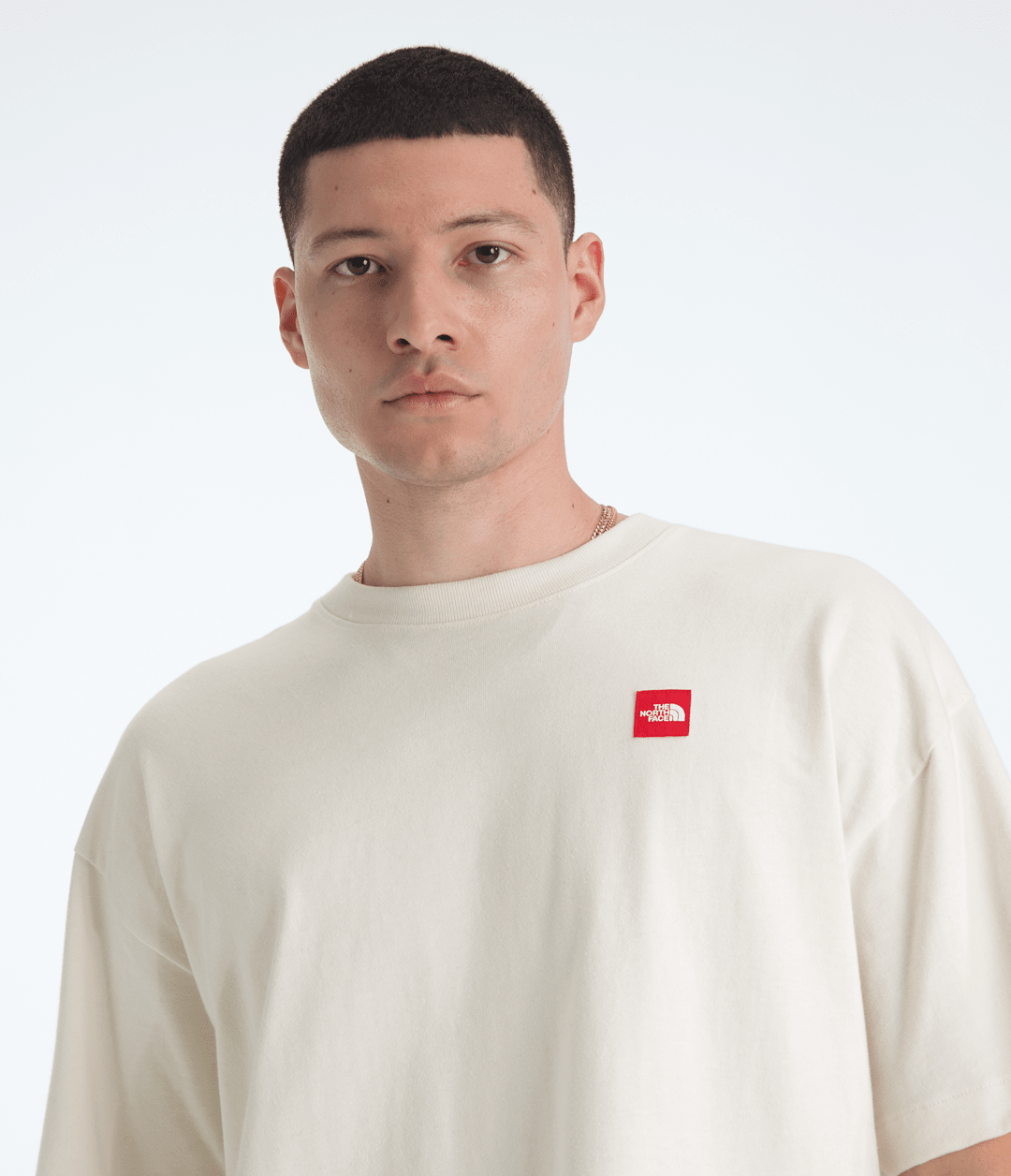 Men’s TNF™ Red Box Short-Sleeve Tee - White Dune