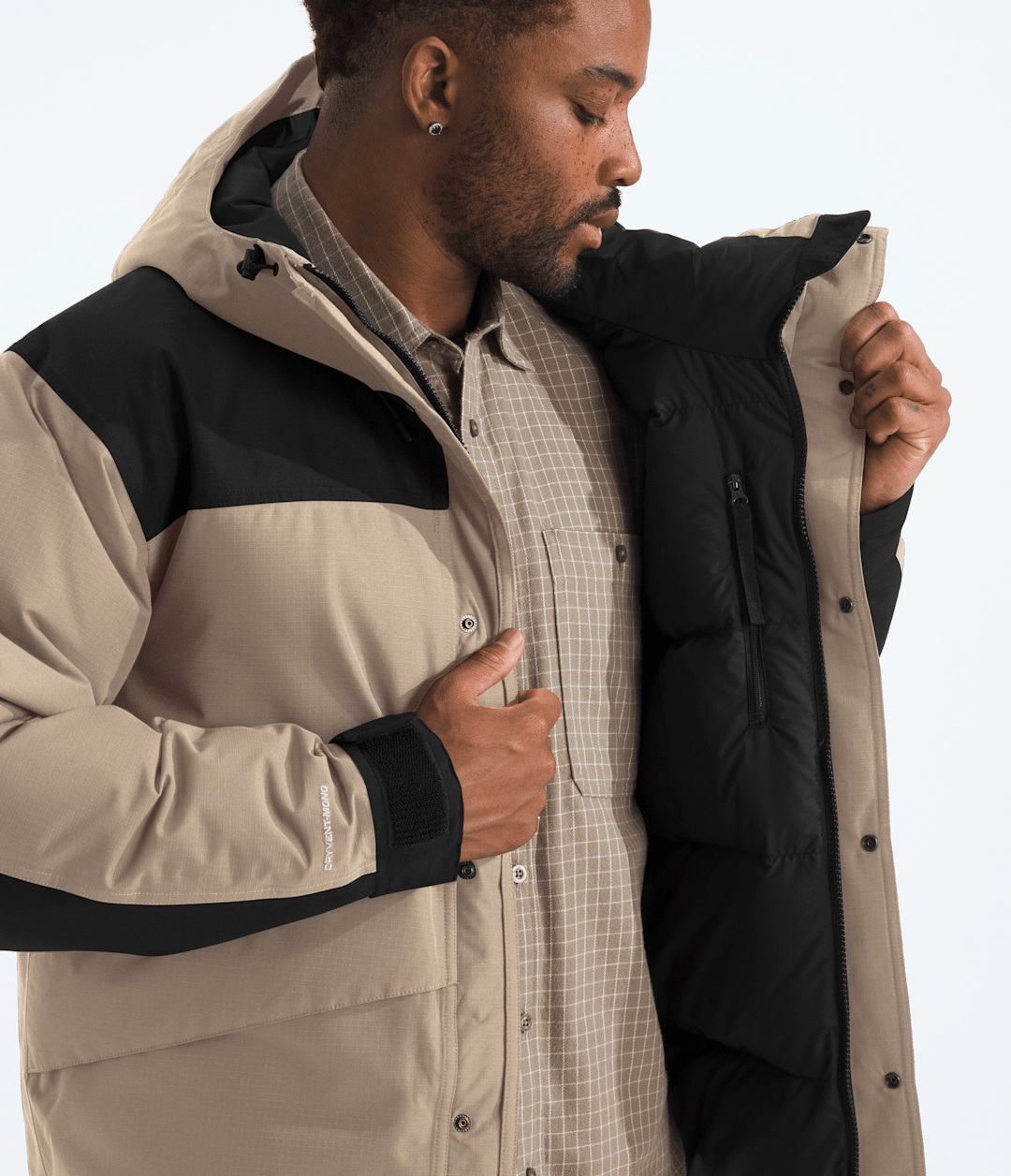 Men’s Mountain Down Jacket - Mushroom Grey/TNF Black