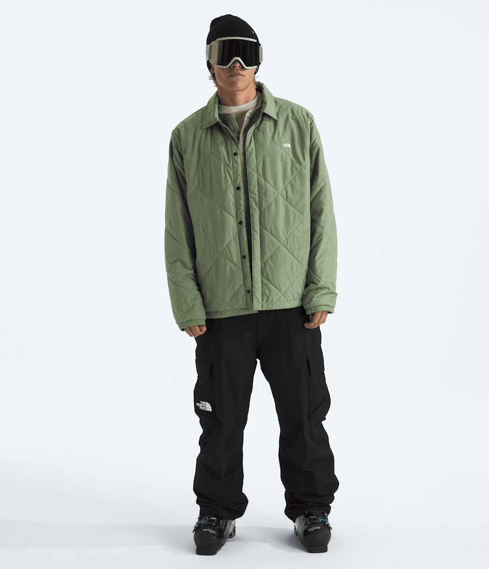 Men’s Afterburner Insulated Flannel - Bark Mist/TNF Black Shadow Plaid