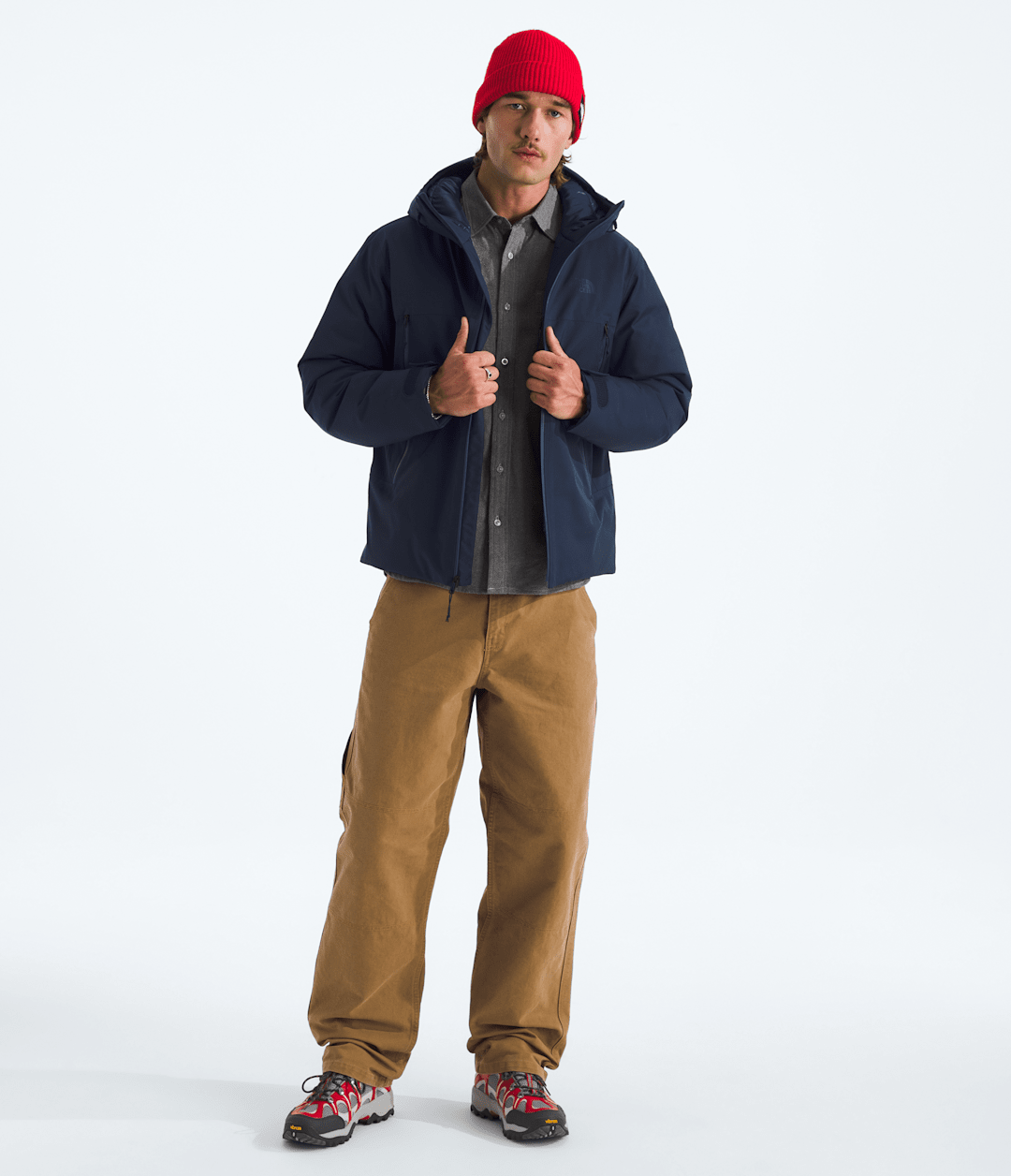 Men’s TNF™ Range Down Hooded Jacket - Summit Navy