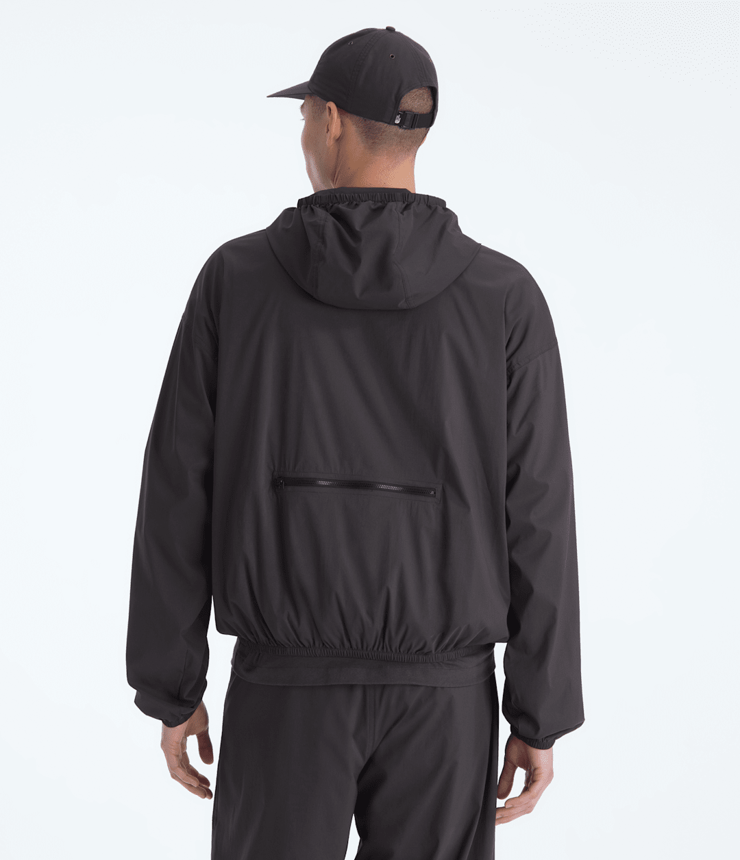Men’s TNF™ Red Box Packable Hooded Wind Jacket - Obsidian