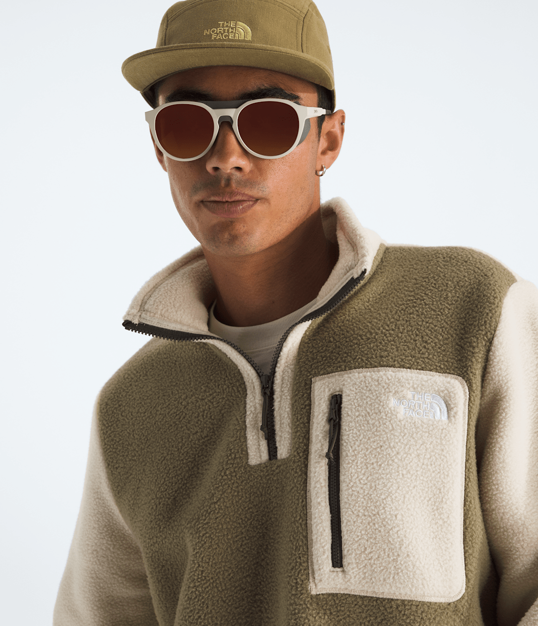 Men’s Yumiori ¼-Zip Jacket - Cedar-Desert Stone-New Taupe Green