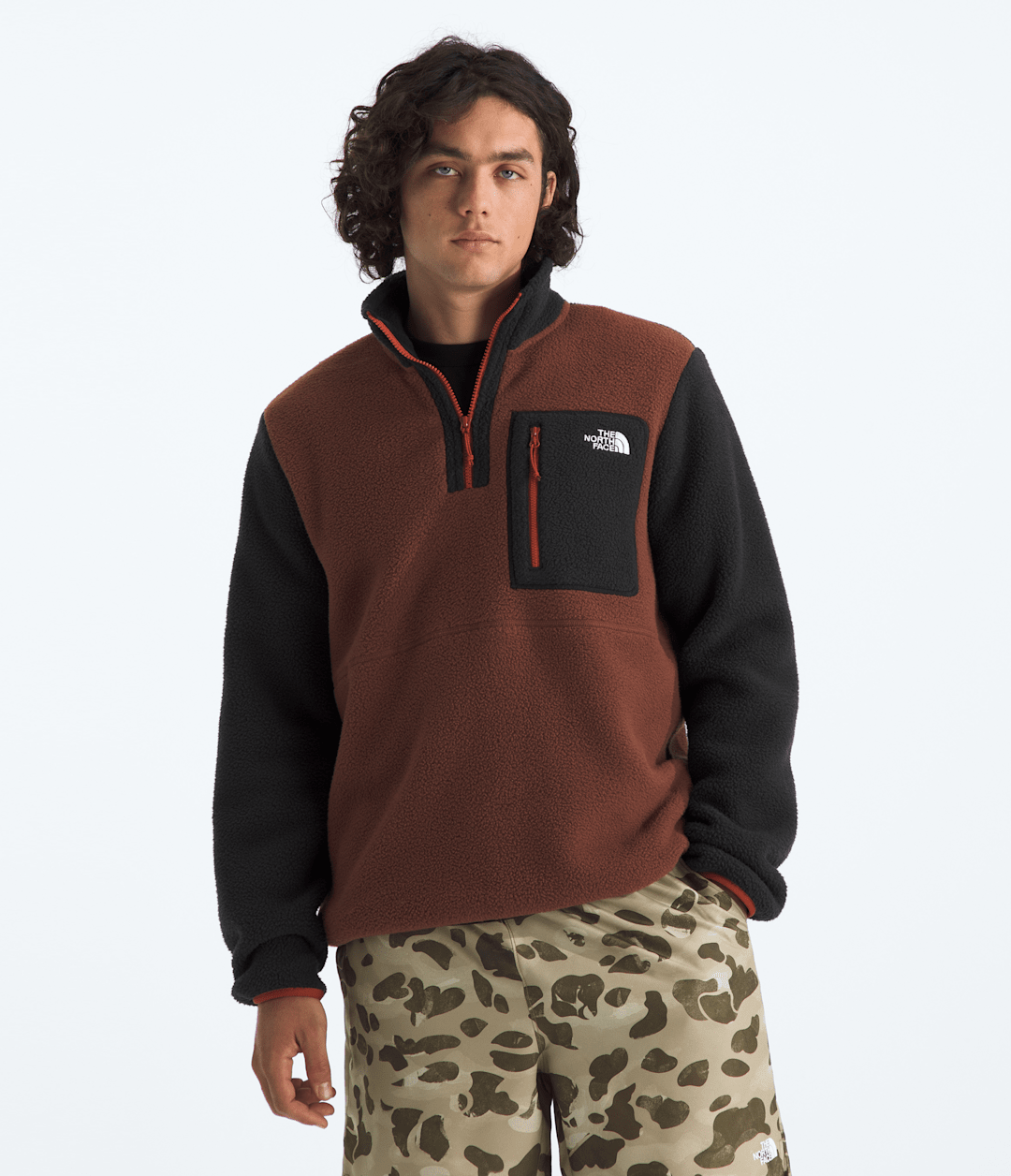 Men’s Yumiori ¼-Zip Jacket - Ember Soil-Tnf Black-Iron Clay