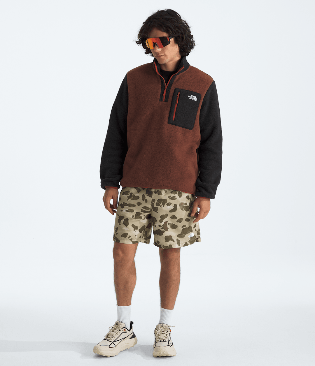 Men’s Yumiori ¼-Zip Jacket - Ember Soil-Tnf Black-Iron Clay