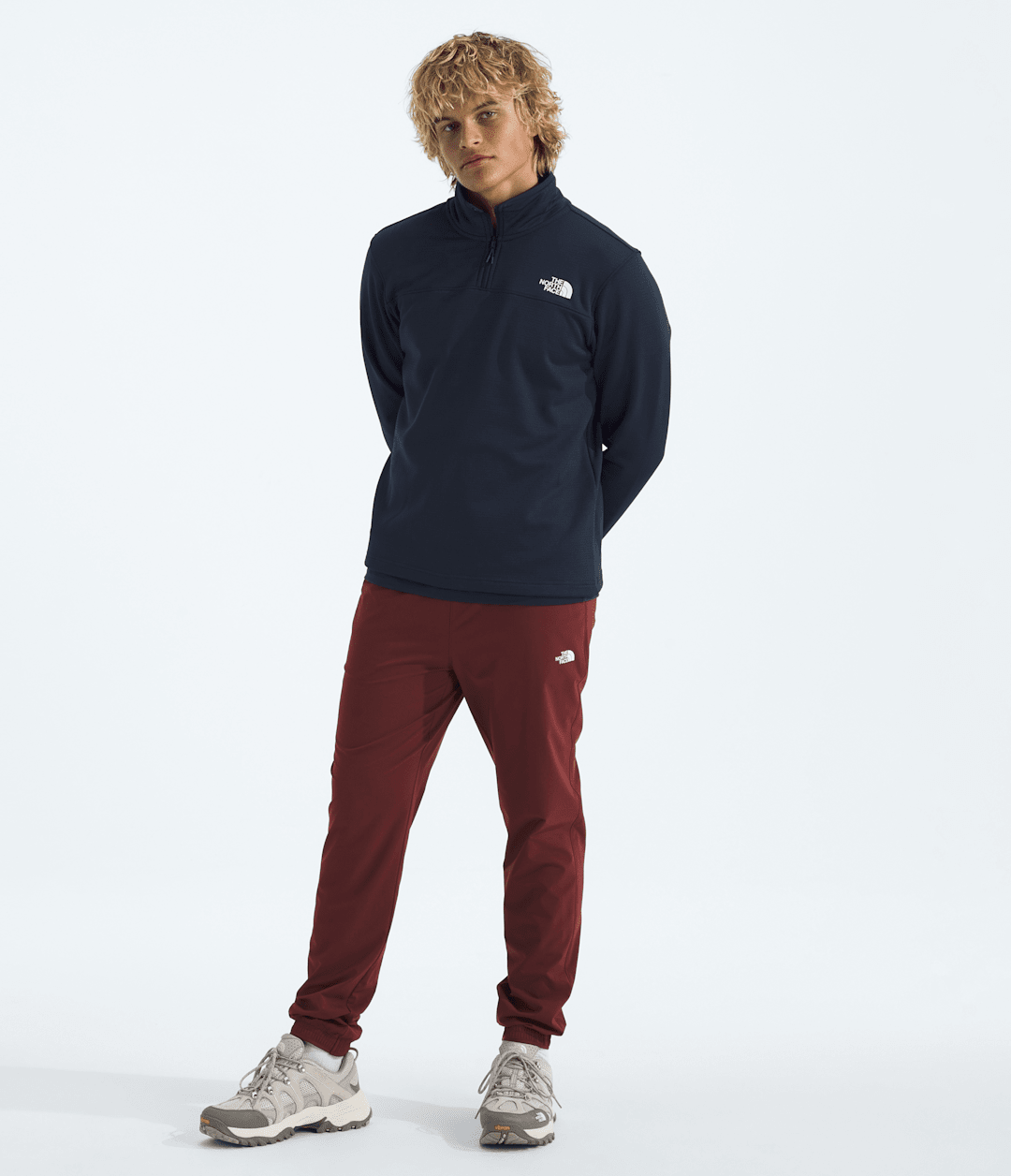 Men’s Cedar Trail Grid Fleece ¼-Zip - Summit Navy