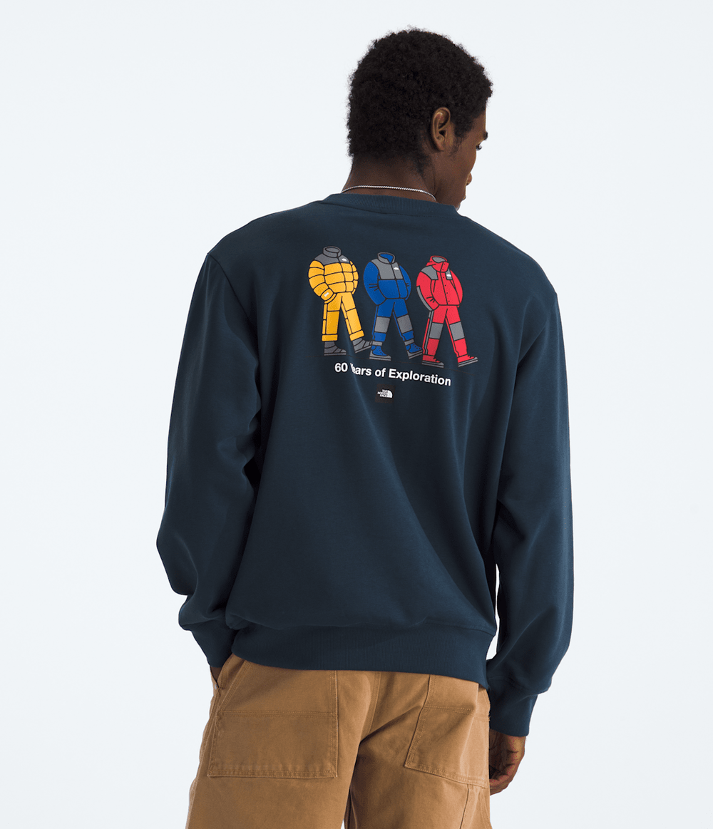 Unisex TNF™ Celebration Relaxed Crew—Graphic - Summit Navy